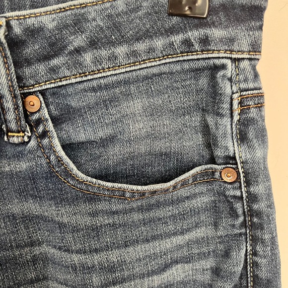 American Eagle AirFlex+ Slim Fit Men's Jeans 28x32 Dark Wash Stretch - Picture 4 of 10